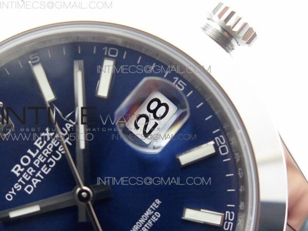 DateJust 41 126300 904L SS VSF 1:1 Best Edition Blue Dial on Oyster Bracelet VS3235 - Image 10