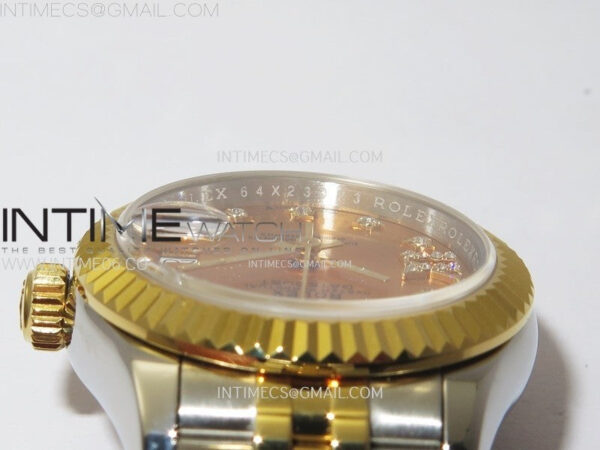 Datejust 28mm 279173 SS/YG APSF Best Edition Gold Dial Star Crystals Markers on Jubilee Bracelet NH05 - Image 10