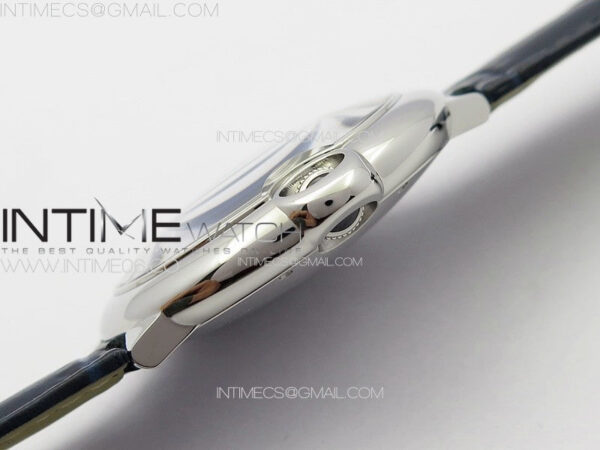 Ballon Bleu 42mm SS K3F 1:1 Best Edition Blue Texture Dial on Blue Leather Strap A2824 - Image 11