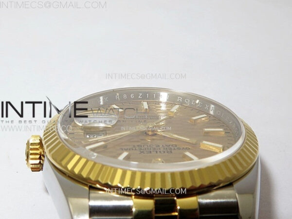 DateJust 36 SS 126233 904L SS/YG VSF 1:1 Best Edition Gold Fluted Dial Sticks Markers on Jubilee Bracelet VS3235 - Image 10
