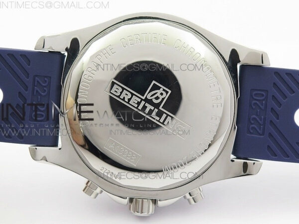 Challenger Chronograph SS Blue Dial on Rubber Strap A7750 (Free rubber strap) - Image 11