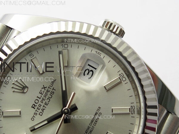 DateJust 41 126334 Clean 1:1 Best Edition 904L Steel Silver Stick Dial on Jubilee Bracelet VR3235 - Image 11