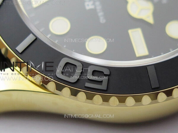 Yacht-Master 126658 YG VSF 1:1 Best Edition Black Ceramic Bezel on Oysterflex Strap VS3235 - Image 11