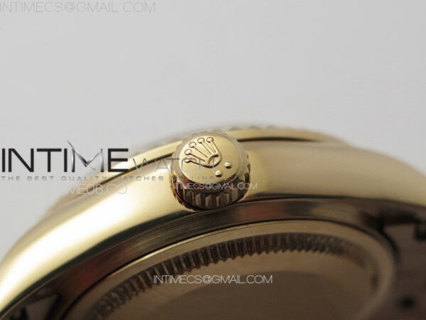 Datejust 28mm 279179 RG APSF Best Edition Green Dial Crystals Markers on SS Jubilee Bracelet NH05 - Image 11