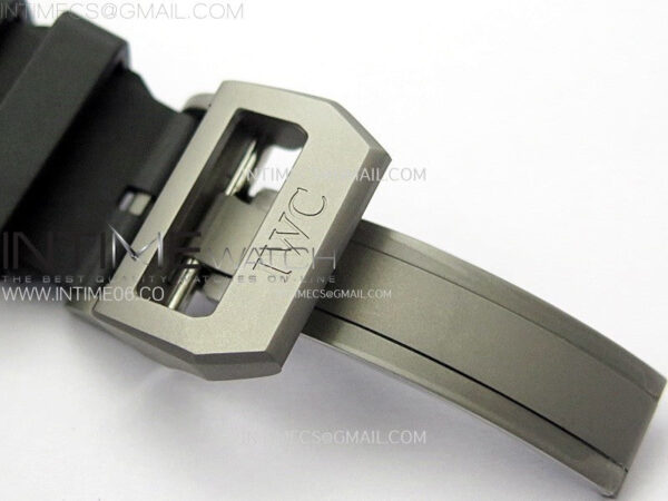 Big Pilot IW329801 Real Ceramic M+F 1:1 Best Edition Black Dial on Black Rubber Strap SEIKO 8N-24 - Image 11