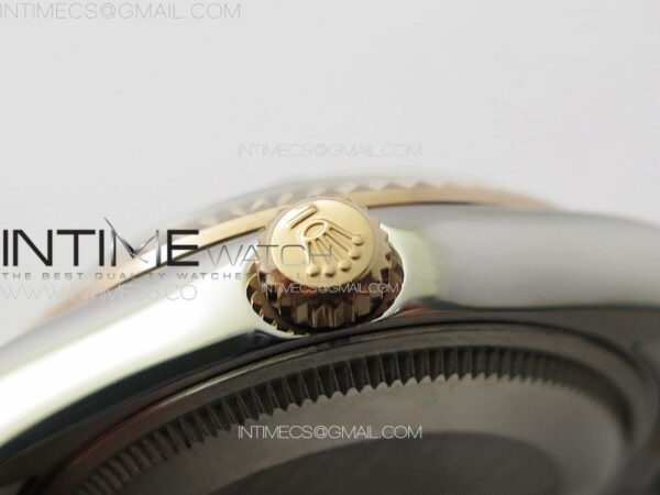 DateJust 31mm 72610 SS/RG APSF Best Edition Green Dial Crystals Markers on Oyster Bracelet A2824 - Image 11