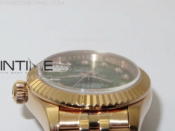 Datejust 28mm 279179 RG APSF Best Edition Blue Dial Roman Markers on SS Jubilee Bracelet NH05 - Image 12
