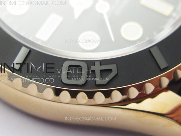 Yacht-Master 126655 RG VSF 1:1 Best Edition Black Ceramic Bezel on Oysterflex Rubber Strap VS3235 - Image 10