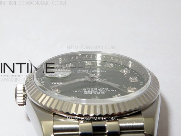 DateJust 36 SS 126234 VSF 1:1 Best Edition 904L Steel Green Leaf Dial Diamonds Markers on Jubilee Bracelet VS3235 - Image 11