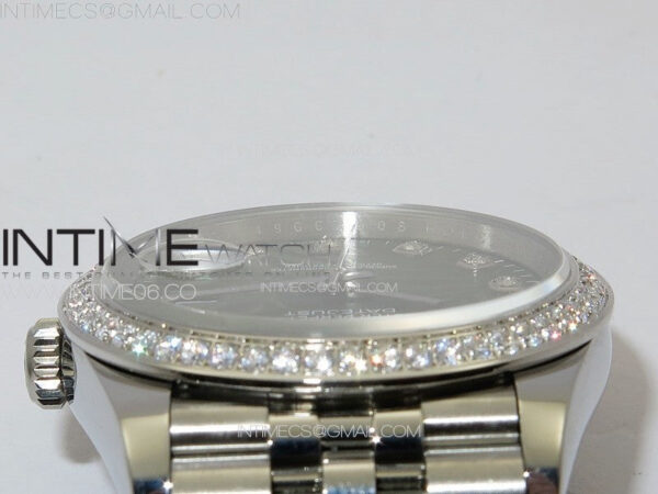 DateJust 36 SS 126233 Diamonds Bezel JDF 1:1 Best Edition New Green Dial on Jubilee SS Bracelet - Image 11