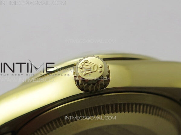 DateJust 31mm 278274 YG GMF Best Edition Green Flowers Crystals Dial on YG President Bracelet A2824 - Image 10