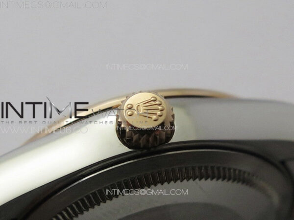 DateJust 31mm 278274 904L SS/RG GMF Best Edition Silver Flowers Crystals Dial on 904L SS/RG Jubilee Bracelet A2824 - Image 11