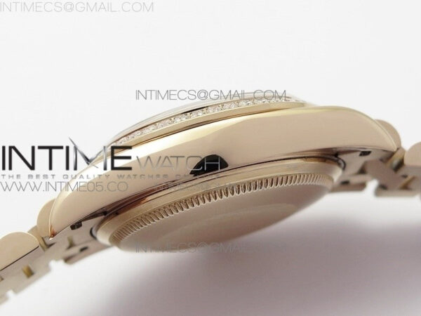 Datejust 31mm 278275 RG BP Best Edition Dia Bezel Brown Roman Crystal Markers Dial on RG President Bracelet - Image 11