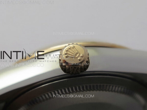 DateJust 31mm 278274 904L SS/RG GMF Best Edition Silver Flowers Crystals Dial on 904L SS/RG Oyster Bracelet A2824 - Image 12