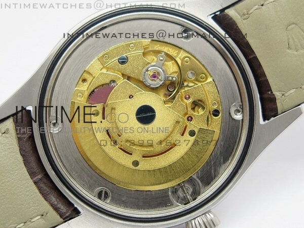 Cellini 50509 BP Maker SS Crystal Bezel Sliver Dial on Brown Leather Strap - Image 11