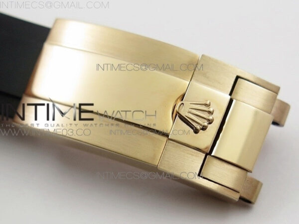 Yacht-Master 40 116695SATS GMF 1:1 Best Edition 904L Case on Black Rubber Strap - Image 11