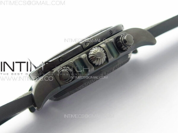 CHRONOMAT 44MM BLACKSTEEL V9F 1:1 SPECIAL EDITION BLACK DIAL ON BLACK RUBBER STRAP - Image 11