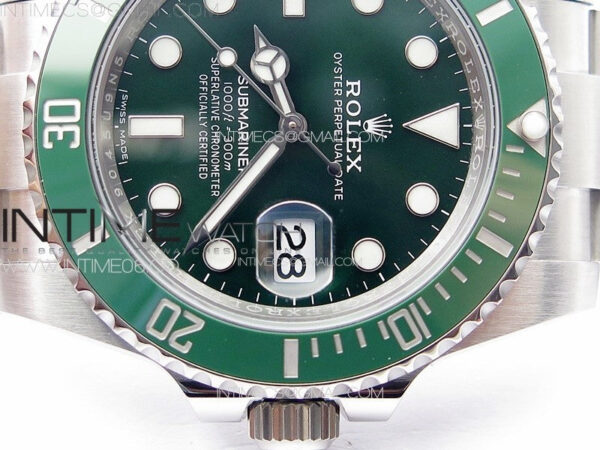 Submariner 116610LV 904L SS Case CF 1:1 Best Edition Green Dial On 904L Bracelet SA3135 - Image 13