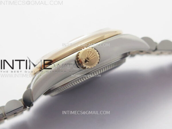 Datejust 28mm 279171 Smooth Bezel SS/RG APSF Best Edition RG Dial Crystals Markers on SS Jubilee Bracelet NH05 - Image 11