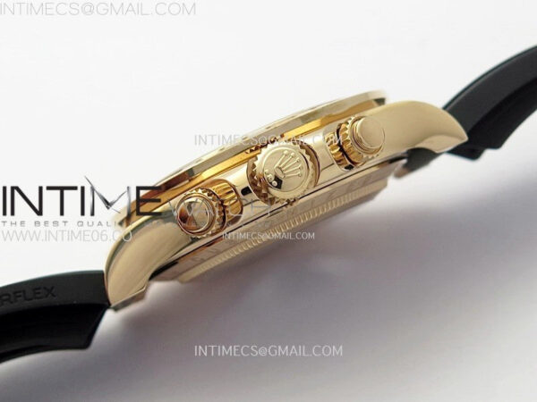 Blacken Daytona RG Rainbow Bezel GETF Best Edition Skeleton Dial on Rubber Strap SA4130 - Image 12