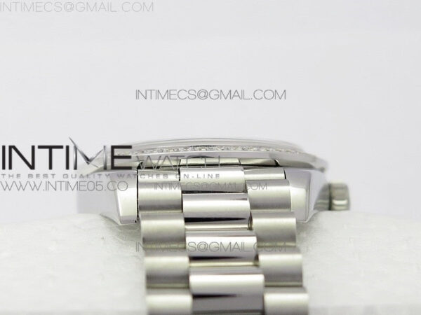 Datejust 31mm 278275 SS Crystal bezel BP Best Edition White Mop Dial(@6 Crystal Marker) on SS President Bracelet - Image 12