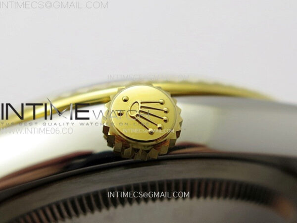 DateJust 36 SS 126233 904L SS/YG VSF 1:1 Best Edition Gray Dial Green Roman Markers on Jubilee Bracelet VS3235 - Image 11