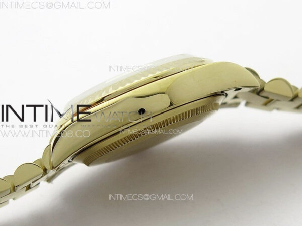 DateJust 31mm 278274 YG GMF Best Edition Green Flowers Crystals Dial on YG President Bracelet A2824 - Image 11