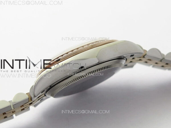 DateJust 31mm 278274 904L SS/RG Crystals Bezel GMF Best Edition Silver Flowers Crystals Dial on 904L SS/RG Jubilee Bracelet A2824 - Image 12