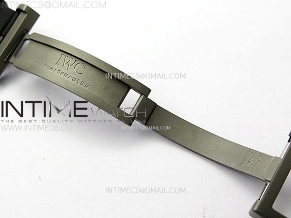 Big Pilot IW329801 Real Ceramic M+F 1:1 Best Edition Black Dial on Black Rubber Strap SEIKO 8N-24 - Image 12