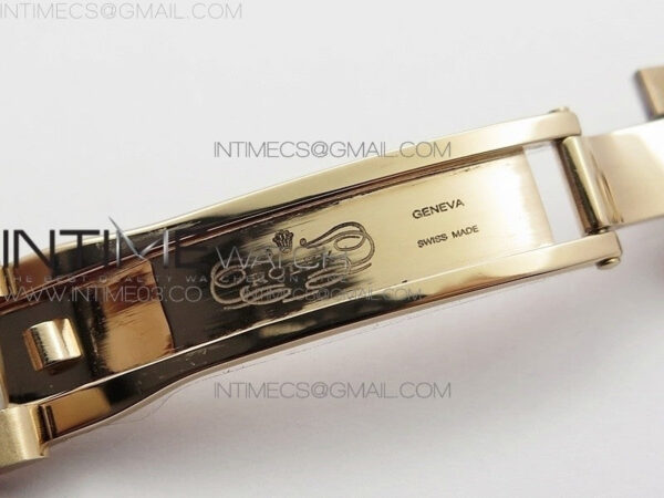 DateJust 28mm RG Diamond Bezel BP Best Edition Brown Dial Roman Markers on RG Bracelet ETA2671 - Image 12