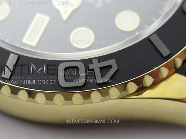 Yacht-Master 126658 YG VSF 1:1 Best Edition Black Ceramic Bezel on Oysterflex Strap VS3235 - Image 12