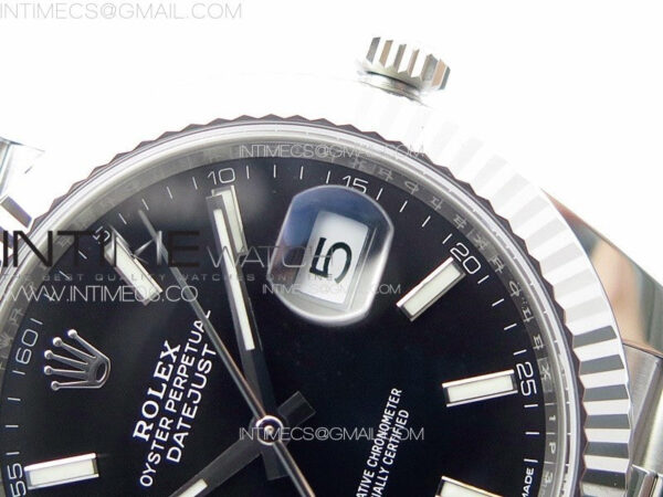 DateJust 41 126334 Clean 1:1 Best Edition 904L Steel Black Stick Dial on Jubilee Bracelet VR3235 - Image 12