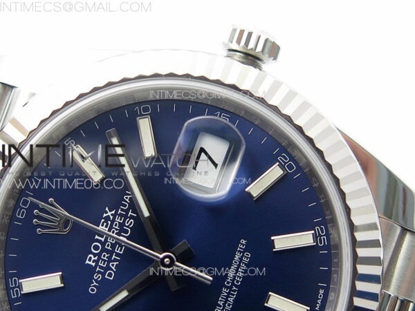 DateJust 41 126334 Clean 1:1 Best Edition 904L Steel Blue Stick Dial on Jubilee Bracelet VR3235 - Image 12