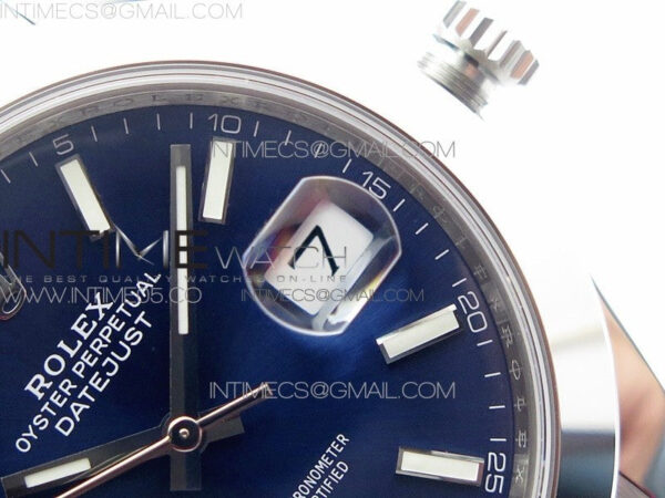 DateJust 41 126300 904L SS VSF 1:1 Best Edition Blue Dial on Oyster Bracelet VS3235 - Image 11