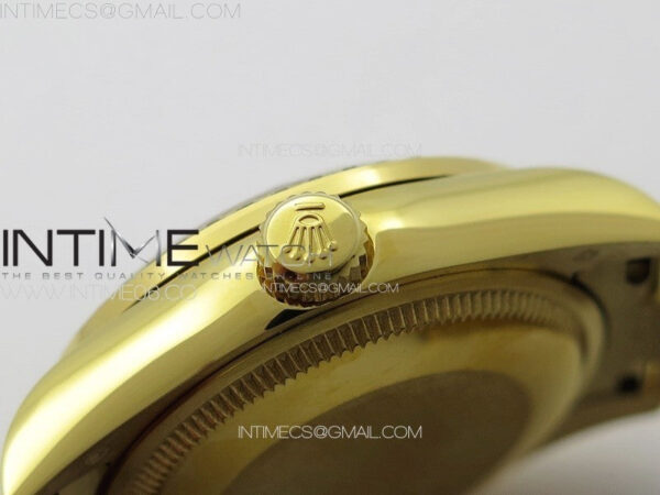 DateJust 31mm YG APSF Best Edition Green Flowers Crystals Dial on President Bracelet A2824 - Image 12