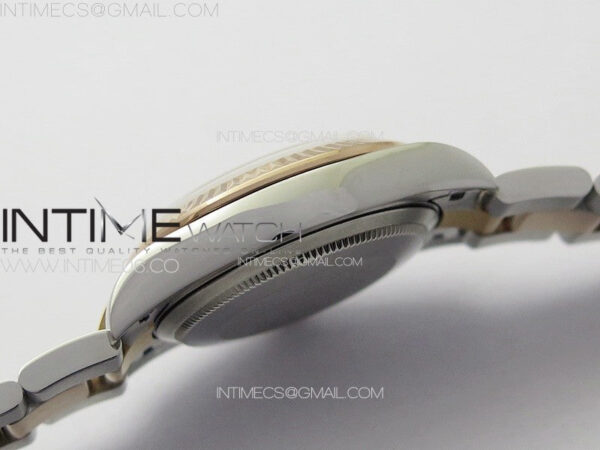 DateJust 31mm 278274 904L SS/RG GMF Best Edition Silver Flowers Crystals Dial on 904L SS/RG Oyster Bracelet A2824 - Image 11