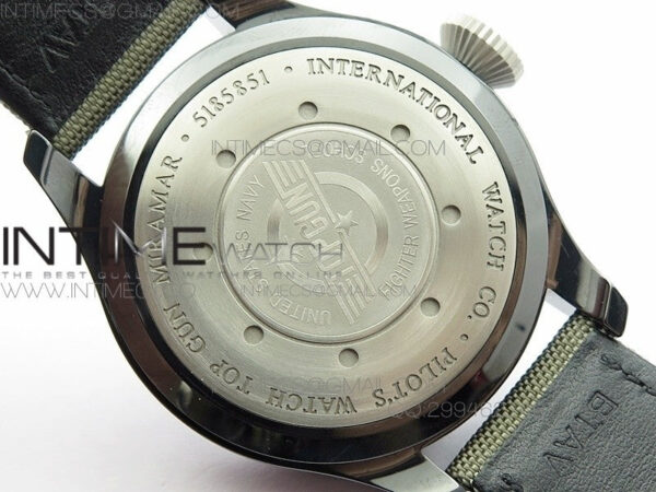 Big Pilot Real PR 48mm IW501902 Real Ceramic ZF 1:1 Best Edition on Green Nylon Strap A51111 V2(Released) - Image 12