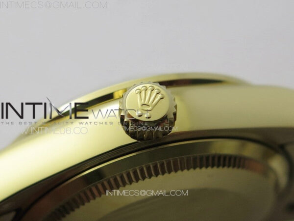 DateJust 31mm 278274 YG Crystals Bezel GMF Best Edition Green Flowers Crystals Dial on YG President Bracelet A2824 - Image 12