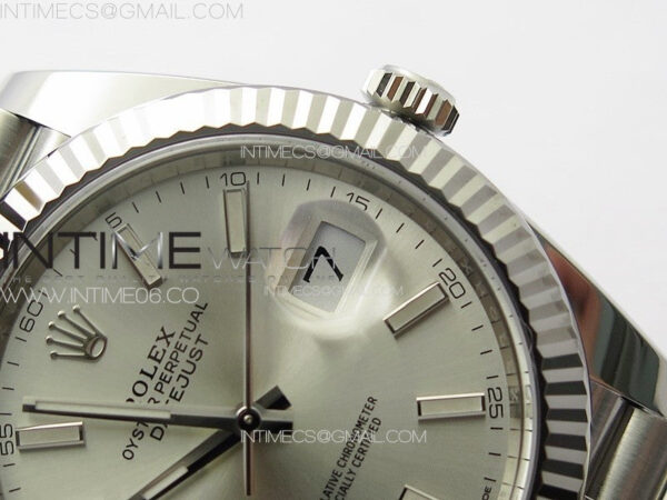 DateJust 41 126334 Clean 1:1 Best Edition 904L Steel Silver Stick Dial on Jubilee Bracelet VR3235 - Image 12