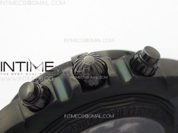 CHRONOMAT 44MM BLACKSTEEL V9F 1:1 SPECIAL EDITION BLACK DIAL ON BLACK RUBBER STRAP - Image 12