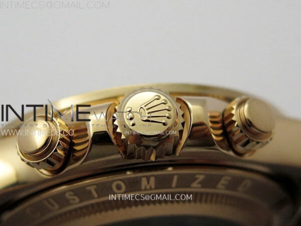 Blacken Daytona RG Rainbow Bezel GETF Best Edition Skeleton Dial on Rubber Strap SA4130 - Image 13