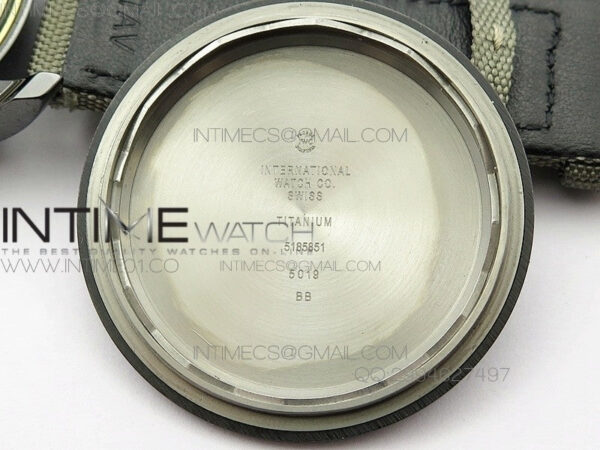 Big Pilot Real PR 48mm IW501902 Real Ceramic ZF 1:1 Best Edition on Green Nylon Strap A51111 V2(Released) - Image 13