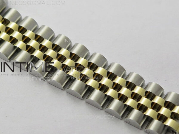 DateJust 31mm 278274 904L SS/YG Crystals Bezel GMF Best Edition Green Flowers Crystals Dial on 904L SS/YG Jubilee Bracelet A2824 - Image 13