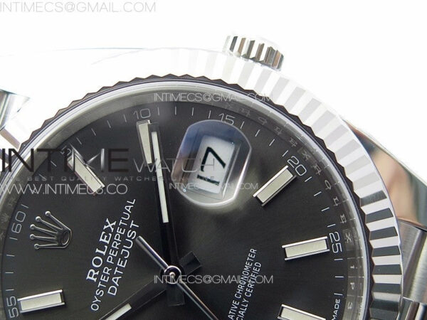 DateJust 41 126334 Clean 1:1 Best Edition 904L Steel Gray Stick Dial on Jubilee Bracelet VR3235 - Image 12