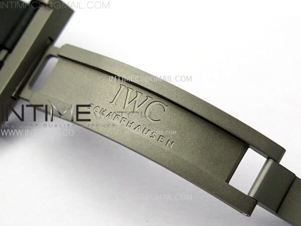 Big Pilot IW329801 Real Ceramic M+F 1:1 Best Edition Black Dial on Black Rubber Strap SEIKO 8N-24 - Image 13