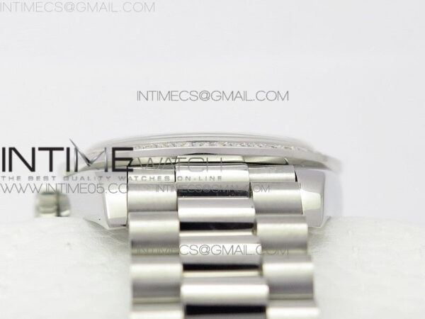 Datejust 31mm 278275 SS Crystal bezel BP Best Edition White Mop Dial(@6 Crystal Marker) on SS President Bracelet - Image 13