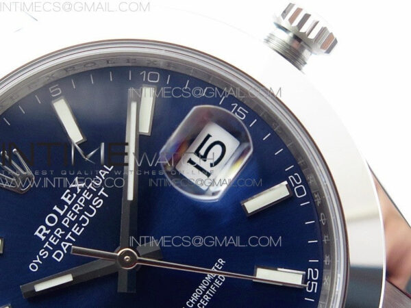 DateJust 41 126300 904L SS VSF 1:1 Best Edition Blue Dial on Oyster Bracelet VS3235 - Image 13