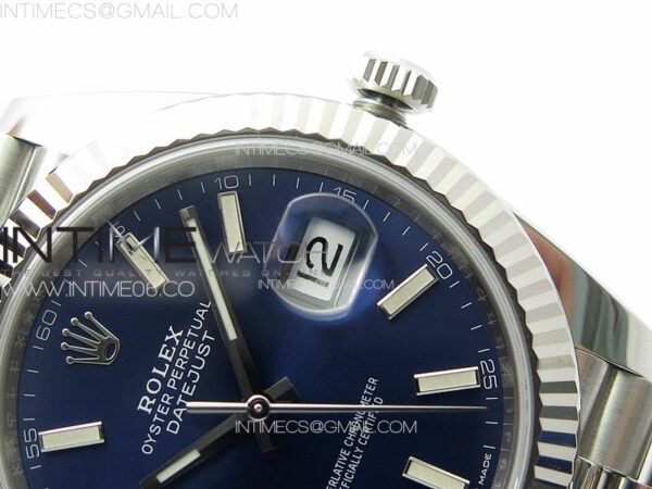 DateJust 41 126334 Clean 1:1 Best Edition 904L Steel Blue Stick Dial on Jubilee Bracelet VR3235 - Image 13
