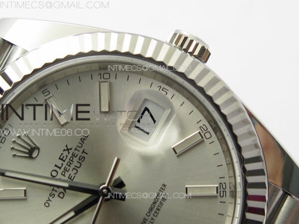 DateJust 41 126334 Clean 1:1 Best Edition 904L Steel Silver Stick Dial on Jubilee Bracelet VR3235 - Image 13