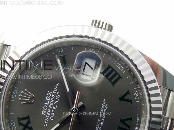DateJust 41 126334 Clean 1:1 Best Edition 904L Steel Gray Roman Dial on Jubilee Bracelet VR3235 - Image 13
